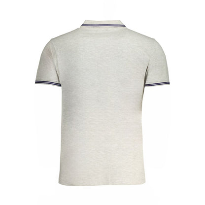 Polo Shirt by Cavalli Class for men in cotton brown & gray presents a crisp silhouette, artfully detailed with a crisp and crisp .