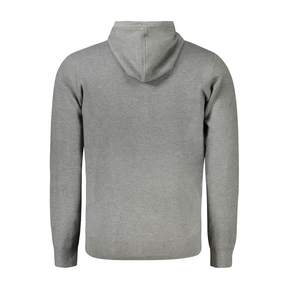 Hooded Top by Norway 1963 for men in viscose polyester & polyamide brown, gray & signature showcases a chic silhouette, artfully detailed with a chic hooded neckline and for a sophisticated, chic finish.