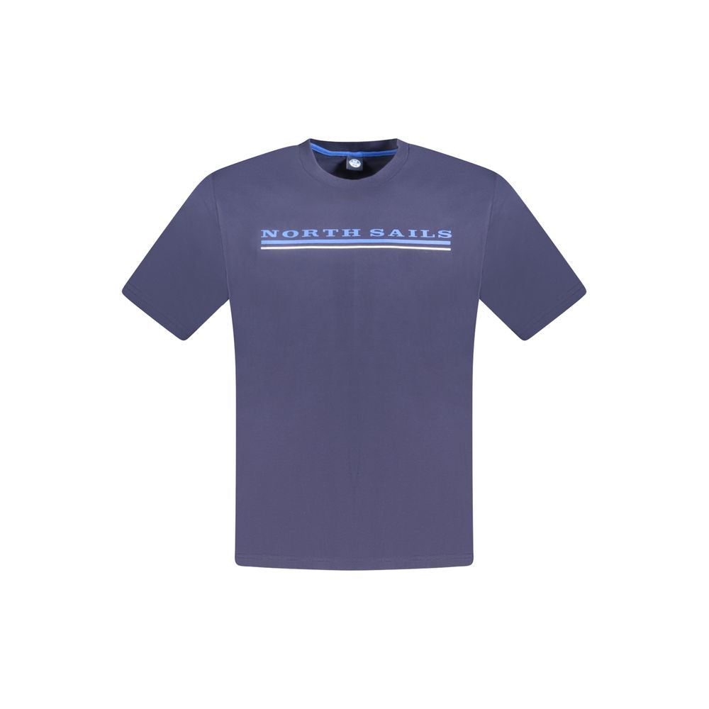 T-Shirt by North Sails for men in cotton blue & print showcases a chic silhouette, artfully detailed with a chic crew neckline and short-sleeve for a chic finish.