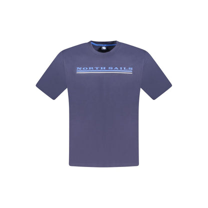 T-Shirt by North Sails for men in cotton blue & print showcases a chic silhouette, artfully detailed with a chic crew neckline and short-sleeve for a chic finish.