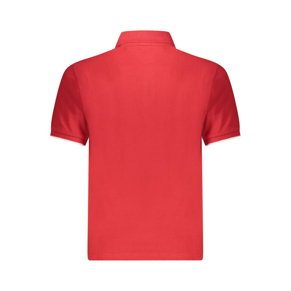 Polo Shirt by North Sails for men in cotton red presents a sleek silhouette, featuring a refined and for a sleek finish.