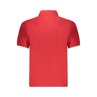 Polo Shirt by North Sails for men in cotton red presents a sleek silhouette, featuring a refined and for a sleek finish.