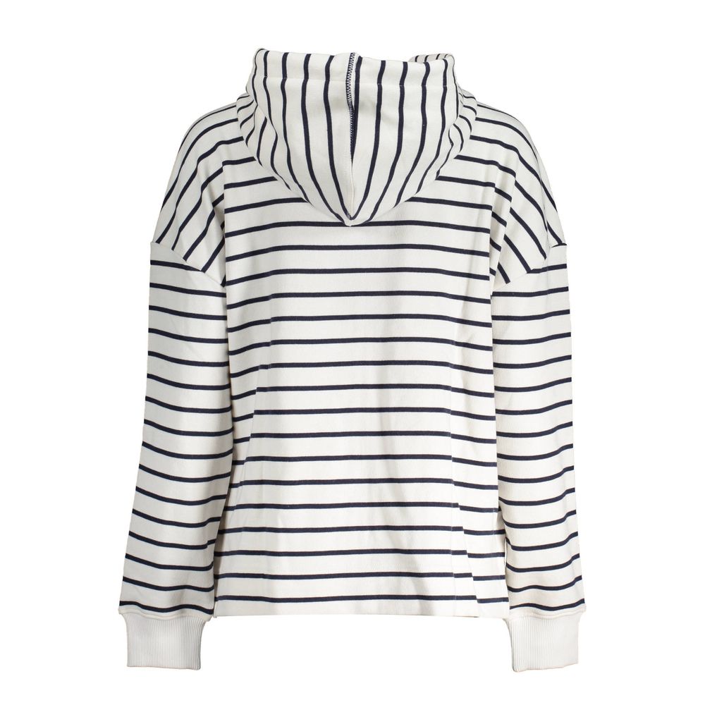 Hooded Sweatshirt Sweater by North Sails for women in organic cotton white showcases a sumptuous silhouette, artfully finished with a sumptuous and for a sophisticated, sumptuous look.