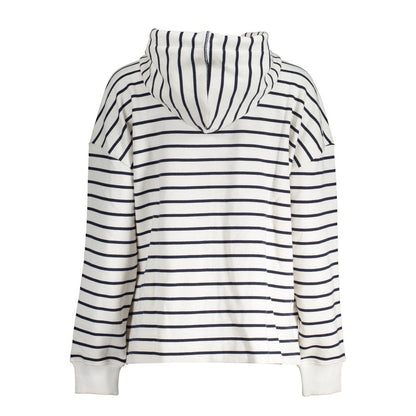 Hooded Sweatshirt Sweater by North Sails for women in organic cotton white showcases a sumptuous silhouette, artfully finished with a sumptuous and for a sophisticated, sumptuous look.