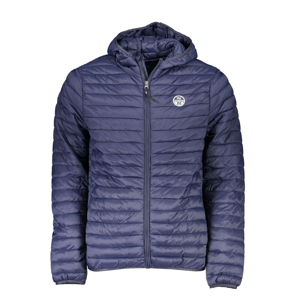 Hooded Jacket by North Sails for men in polyamide blue showcases a contemporary silhouette, detailed with a contemporary hooded neckline and premium pockets & hooded for a sophisticated finish.