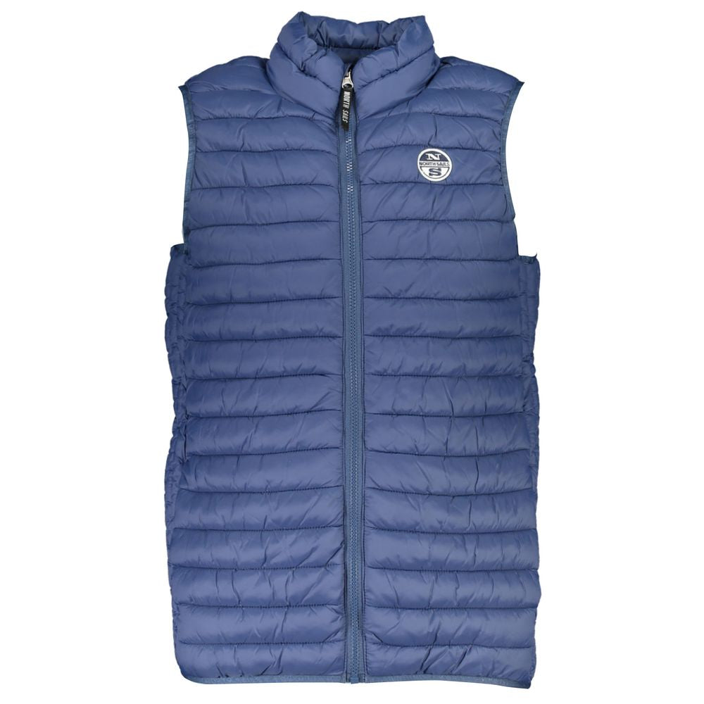 Jacket by North Sails for men in polyamide blue features an utilitarian silhouette with a refined , showcasing sophisticated pockets for an utilitarian aesthetic.