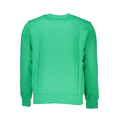 Sweatshirt by North Sails for men in cotton green & print showcases a slouchy chic silhouette, artfully detailed with a slouchy chic and for a slouchy chic finish.