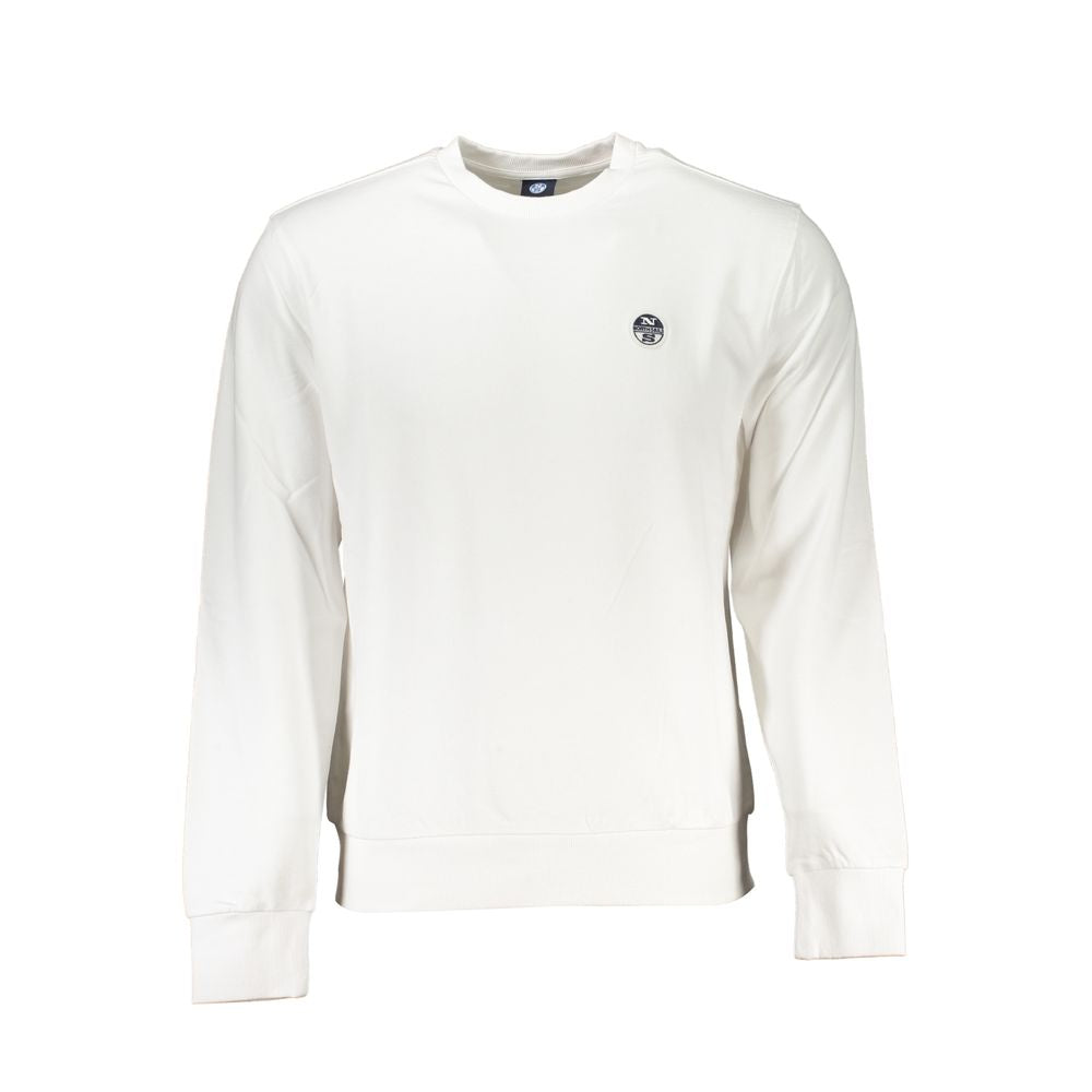 Sweatshirt by North Sails for men in cotton white features an magnificent silhouette, showcasing a sophisticated crew neckline and detail for a truly magnificent finish.