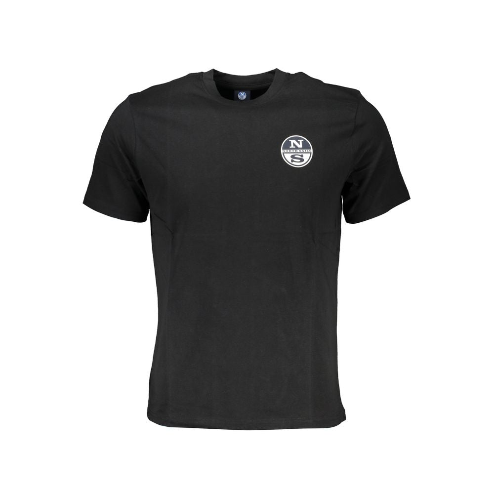 T-Shirt by North Sails for men in cotton black & print features an edgy silhouette, meticulously detailed with a sophisticated short-sleeve and crew neckline for a truly edgy finish.