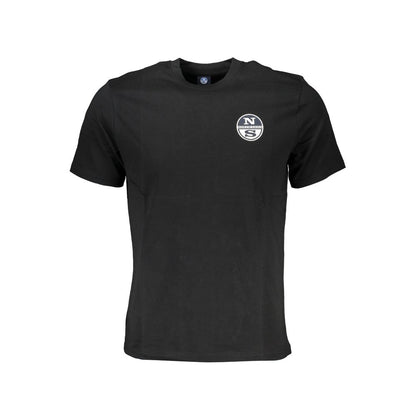 T-Shirt by North Sails for men in cotton black & print features an edgy silhouette, meticulously detailed with a sophisticated short-sleeve and crew neckline for a truly edgy finish.