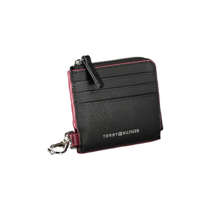 Cardholder Wallet by Tommy Hilfiger for men in leather black presents a refined silhouette, artfully capturing the essence of the Leather Cardholder Wallet design with sophisticated card-organization for a refined look.