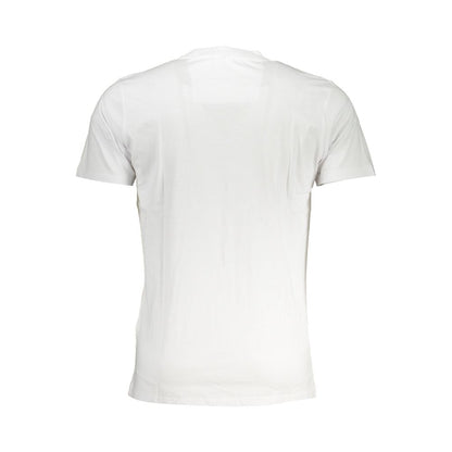 Cavalli Class Men's Crew Neck Cotton T-Shirt - White Print