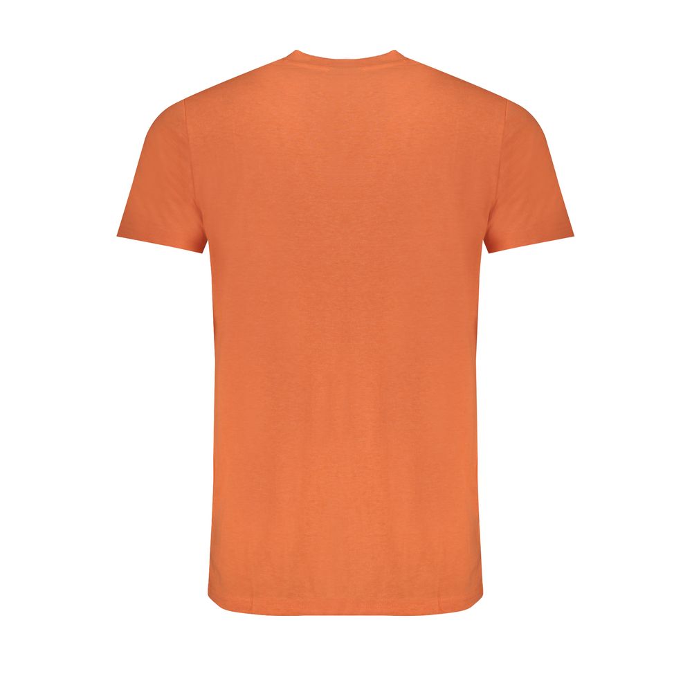 T-Shirt by Norway 1963 for men in cotton orange showcases a chic silhouette, artfully detailed with a chic crew neckline and for a chic finish.