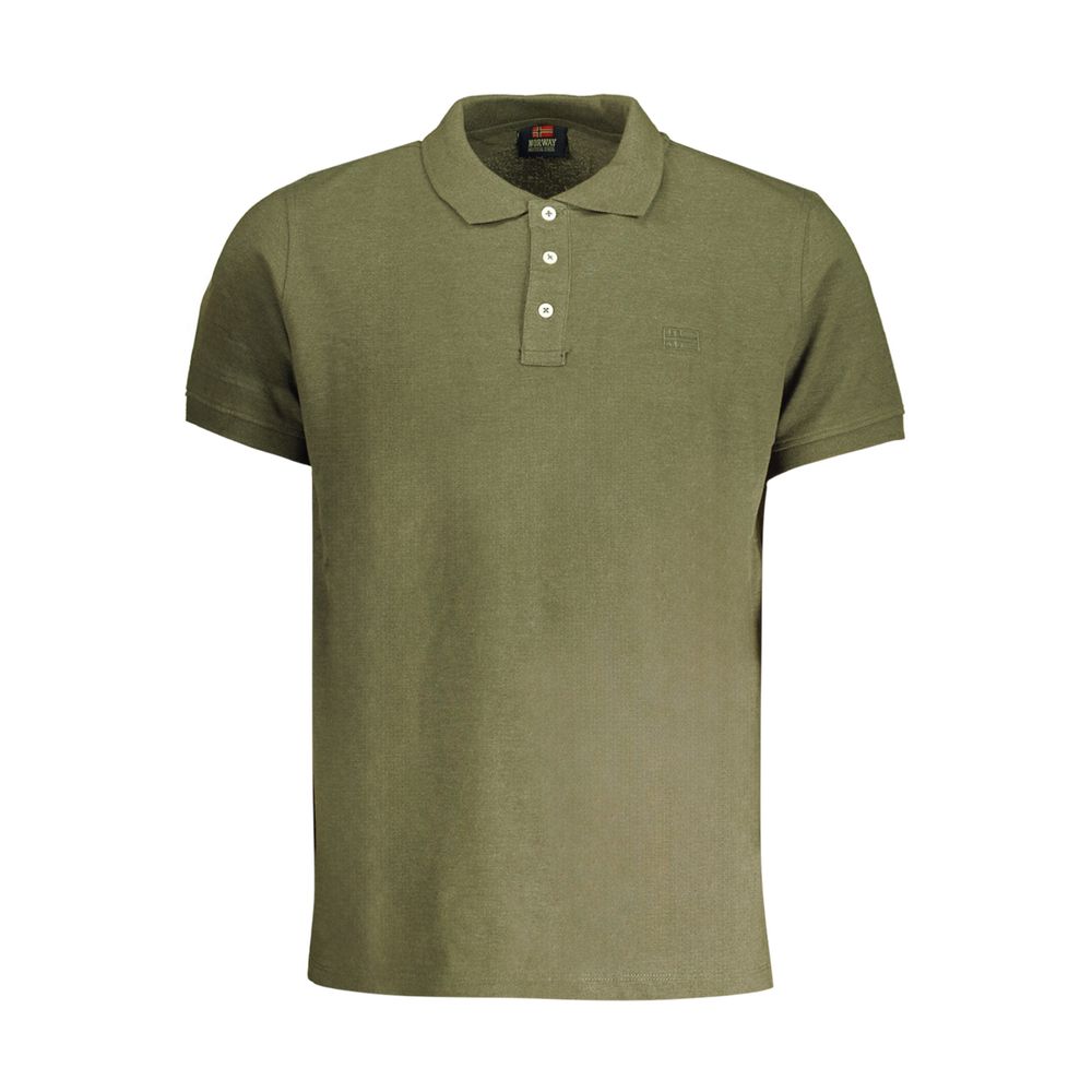 Polo Shirt by Norway 1963 for men in cotton green features a eye catching silhouette, showcasing a refined and for a eye catching finish.