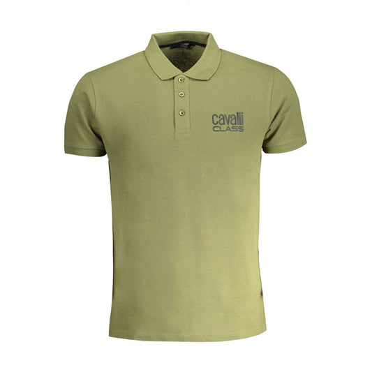 This Polo Shirt by Cavalli Class for men in cotton green & print presents a flawless silhouette, showcasing flawless detailing and a refined for a truly flawless aesthetic.