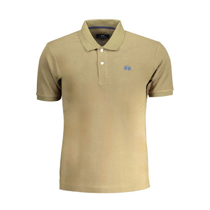Polo Shirt by La Martina for men in cotton green presents a crisp silhouette, artfully detailed with a crisp and crisp .