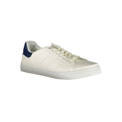 Athletic Sneakers by Norway 1963 for men in polyurethane white showcases an impeccable silhouette, defined by an impeccable athletic style design that perfectly captures the essence of the Men's Athletic Polyurethane Sneakers.