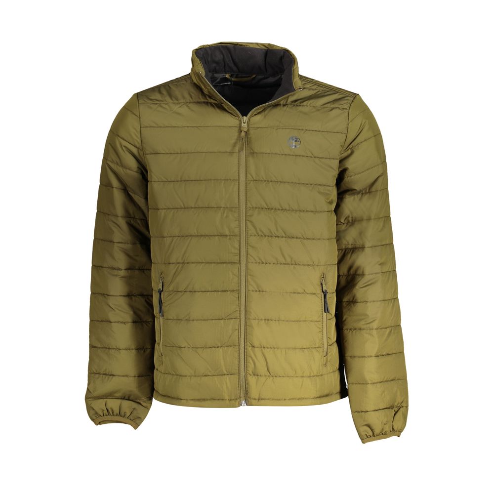 Jacket by Timberland for men in nylon & polyester green & print presents a authentic silhouette, artfully detailed with a authentic and functional pockets for a premium authentic finish.