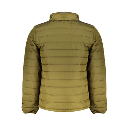 Jacket by Timberland for men in nylon & polyester green & print presents a impeccable silhouette, showcasing distinct pockets and a impeccable for a sophisticated finish.