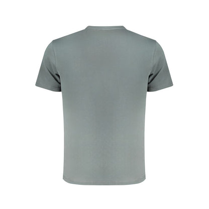 T-Shirt by Napapijri for men in organic cotton green features a plush silhouette, showcasing a sophisticated and for a truly plush finish.