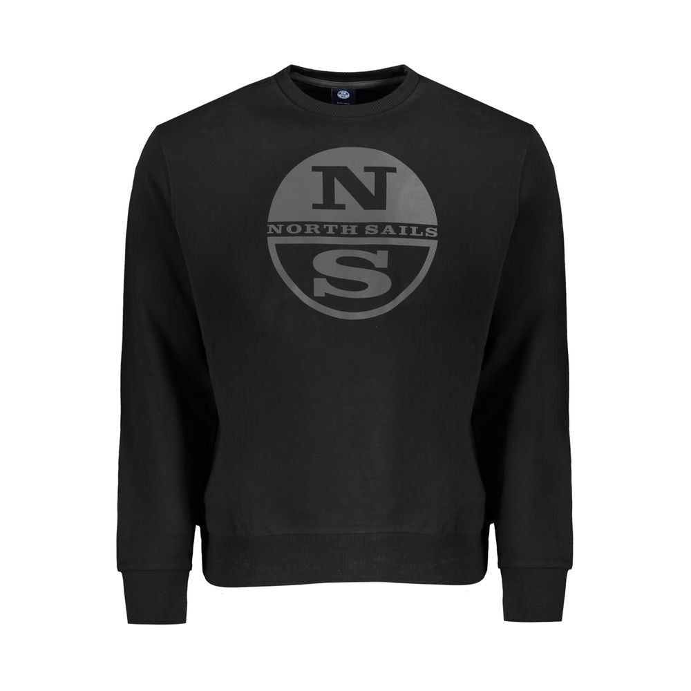 Sweatshirt by North Sails for men in cotton black & print features an exquisite silhouette, showcasing long-sleeve and details for a exquisite look.