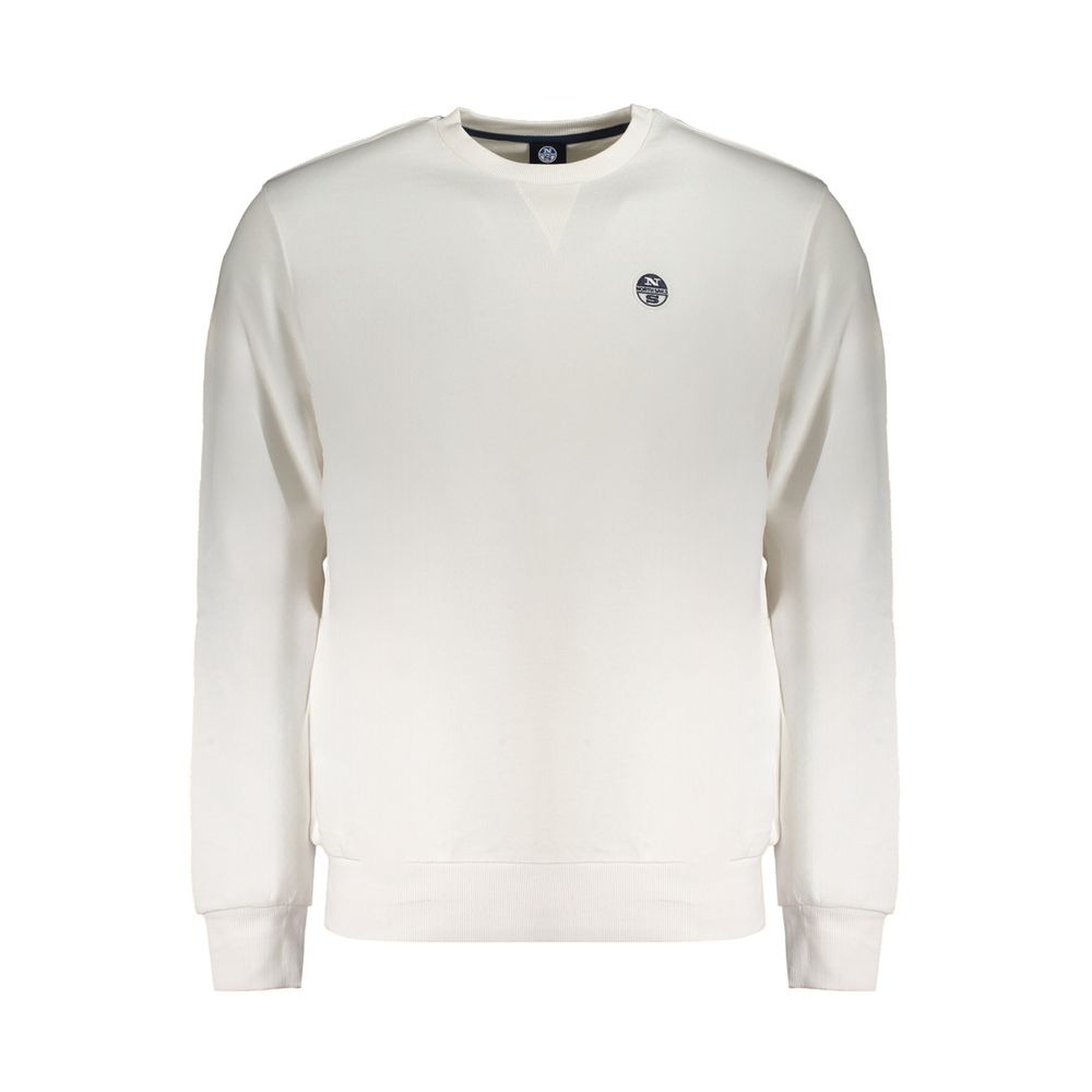 Sweatshirt by North Sails for men in cotton white features an enviable silhouette, showcasing a premium long-sleeve and refined crew neckline for a truly enviable finish.