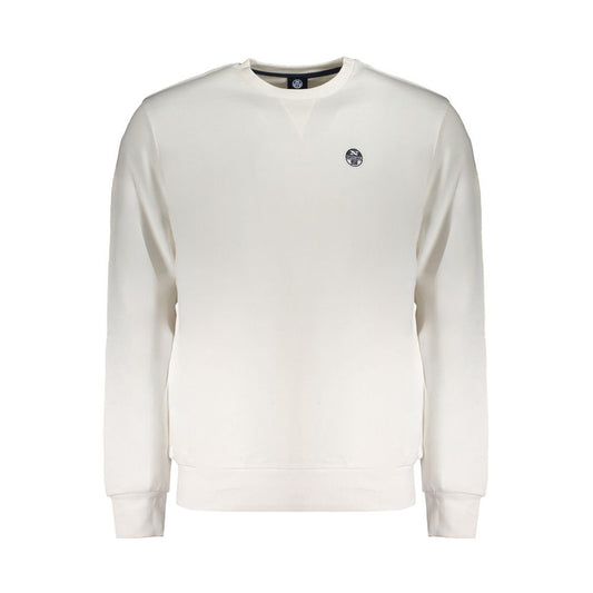 Sweatshirt by North Sails for men in cotton white features an enviable silhouette, showcasing a premium long-sleeve and refined crew neckline for a truly enviable finish.