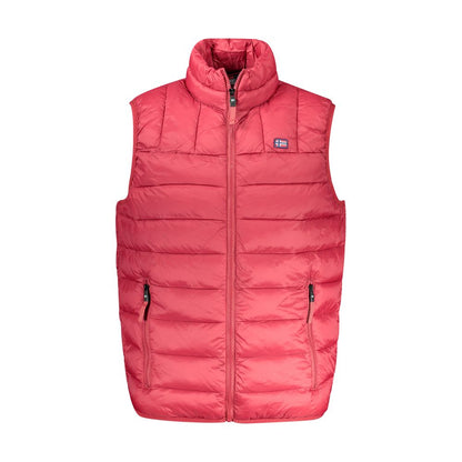 Vest by Norway 1963 for men in polyamide red showcases a dynamic silhouette, perfectly balancing pockets with a dynamic for a sophisticated, high-fashion look.