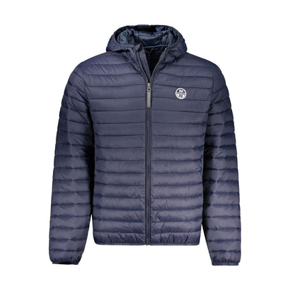 Hooded Overcoat by North Sails for men in polyamide blue features an voluminous silhouette, showcasing distinct lightweight, pockets & hooded and a voluminous hooded neckline for a truly voluminous aesthetic.