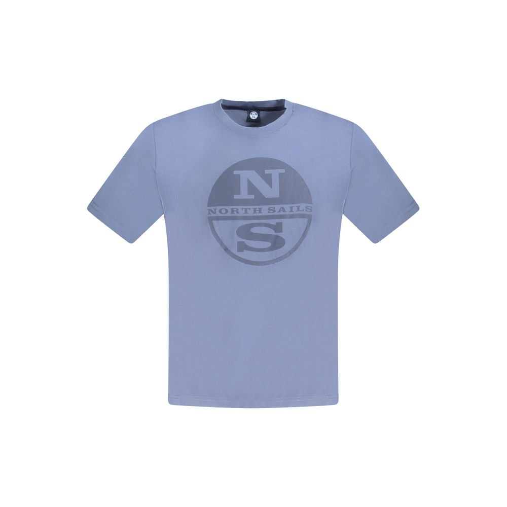 T-Shirt by North Sails for men in cotton blue & print showcases a chic silhouette, artfully detailed with a chic crew neckline and short-sleeve for a chic finish.