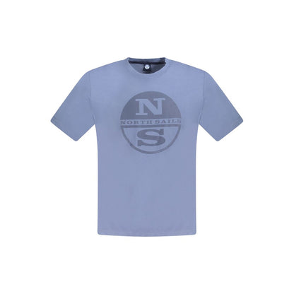 T-Shirt by North Sails for men in cotton blue & print showcases a chic silhouette, artfully detailed with a chic crew neckline and short-sleeve for a chic finish.