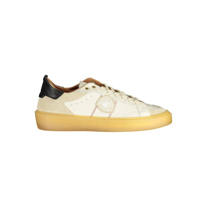 Sneakers by Blauer for men in polyester polyethylene leather white & signature features an sumptuous design from the Men's Casual Polyester Polyethylene Leather Sneakers collection, highlighting a sumptuous casual style for a premium, high-fashion look.