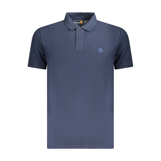 Polo Shirt by Timberland for men in organic cotton blue & signature presents a crisp silhouette, artfully detailed with a crisp short-sleeve and crisp .