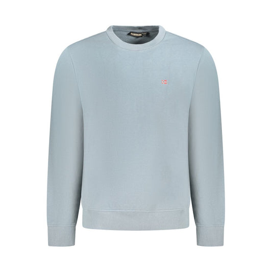 Sweatshirt by Napapijri for men in stretch cotton gray features an enviable silhouette, showcasing a premium long-sleeve and refined crew neckline for a truly enviable finish.