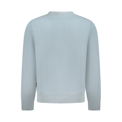 Sweatshirt by Napapijri for men in stretch cotton gray features an provocated silhouette, detailed with a provocated and a refined for a sophisticated aesthetic.