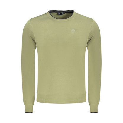 Sweater by North Sails for men in cotton green showcases a sumptuous silhouette, artfully finished with a sumptuous crew neckline and for a sophisticated, sumptuous look.