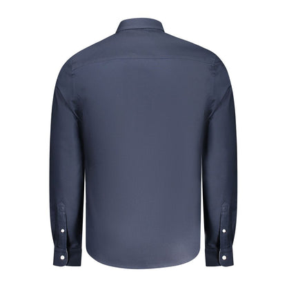 Shirt by North Sails for men in cotton blue & signature features an polished silhouette, showcasing a sophisticated and detail for a truly polished finish.