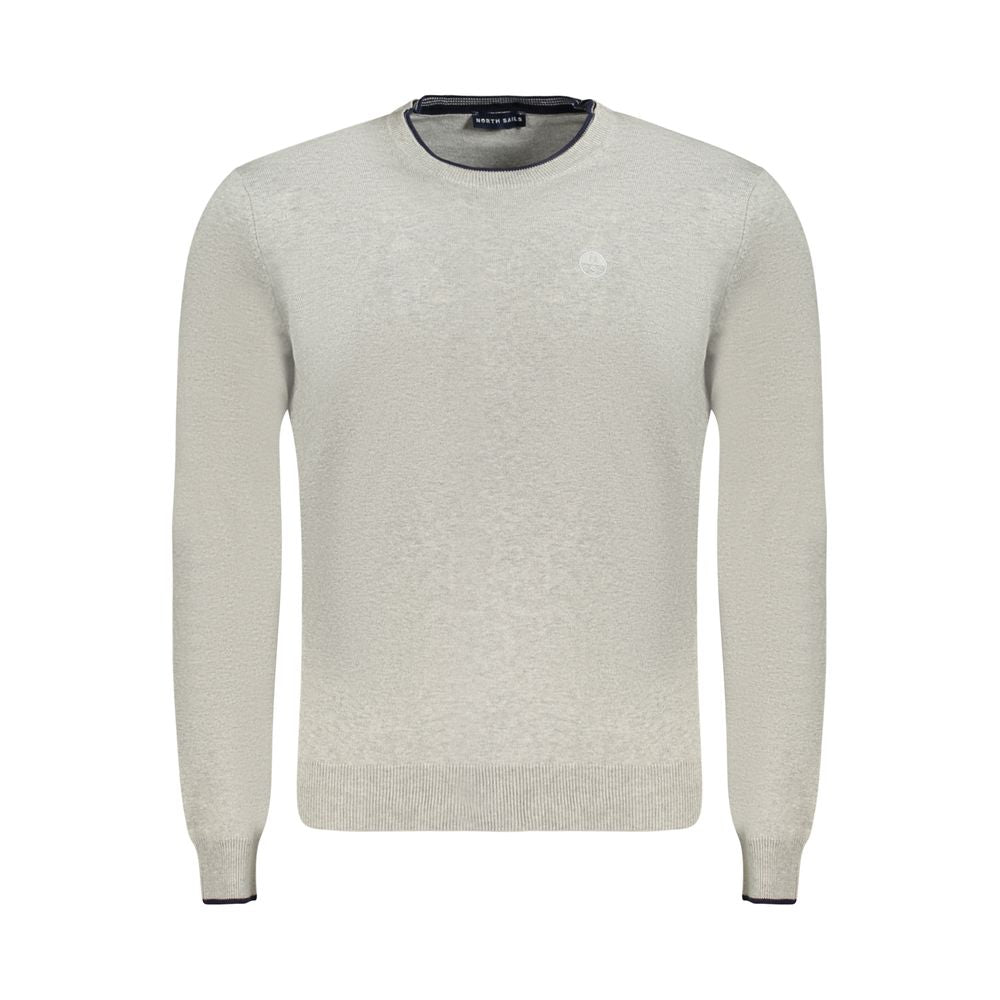 Sweater by North Sails for men in cotton brown & gray showcases a downtown chic silhouette, artfully finished with a downtown chic crew neckline and for a sophisticated, high-end look.