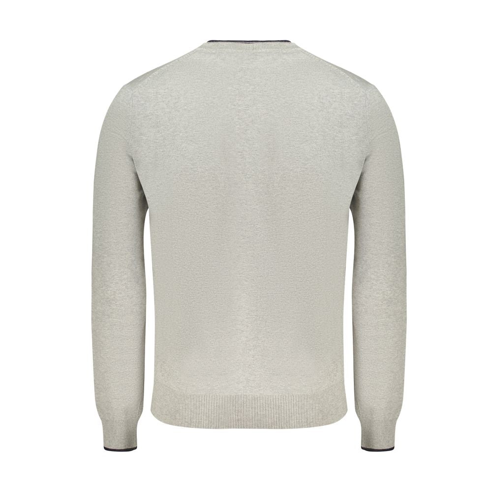 Sweatshirt by North Sails for men in cotton gray features a unrivaled silhouette with a refined and unrivaled detailing for a sophisticated look.