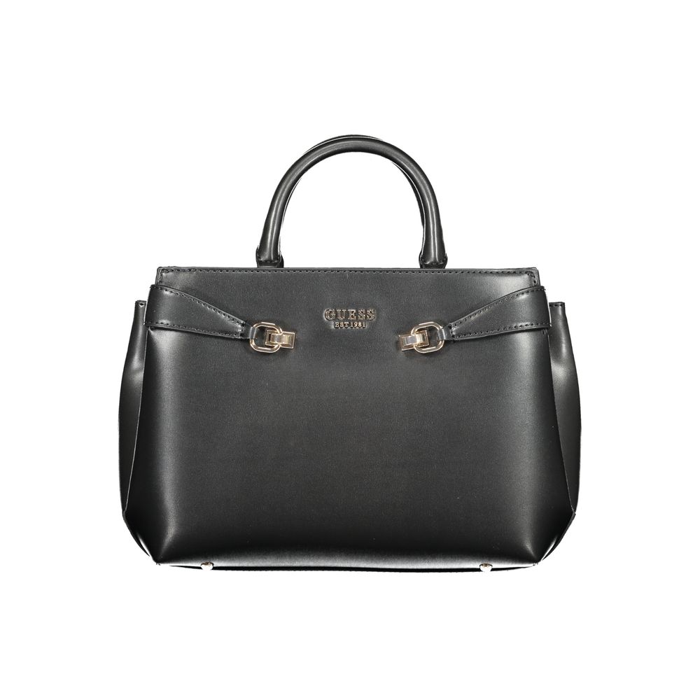 This Pouch Handbag by Guess Jeans for women in polyethylene and black presents a sculptural silhouette featuring a secure , ample built-in-compartments, external-pockets & internal-pockets, and versatile shoulder-strap & handle for a sculptural finish.
