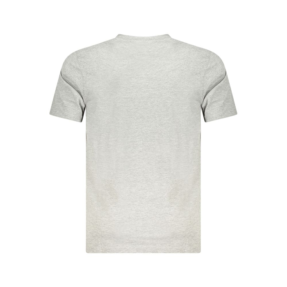 T-Shirt by Cavalli Class for men in cotton brown, gray & print features an on trend silhouette, perfectly showcasing a on trend and for an elevated aesthetic.