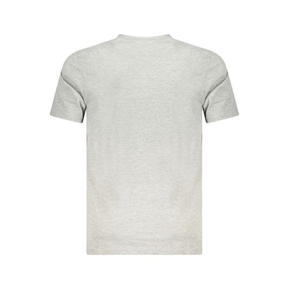 T-Shirt by Cavalli Class for men in cotton brown, gray & print features an on trend silhouette, perfectly showcasing a on trend and for an elevated aesthetic.