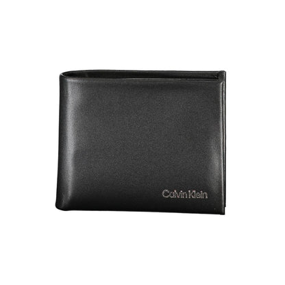 Cardholder Wallet by Calvin Klein for men in polyester & polyethylene black & print features a streamlined silhouette, showcasing the streamlined Polyester & Polyethylene Cardholder Wallet design with sophisticated card-organization rfid-protection for a premium look.