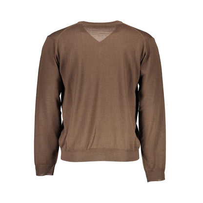 Sweater by Romeo Gigli for men in lana wool brown features an polished silhouette, showcasing refined and a sophisticated for a truly polished finish.