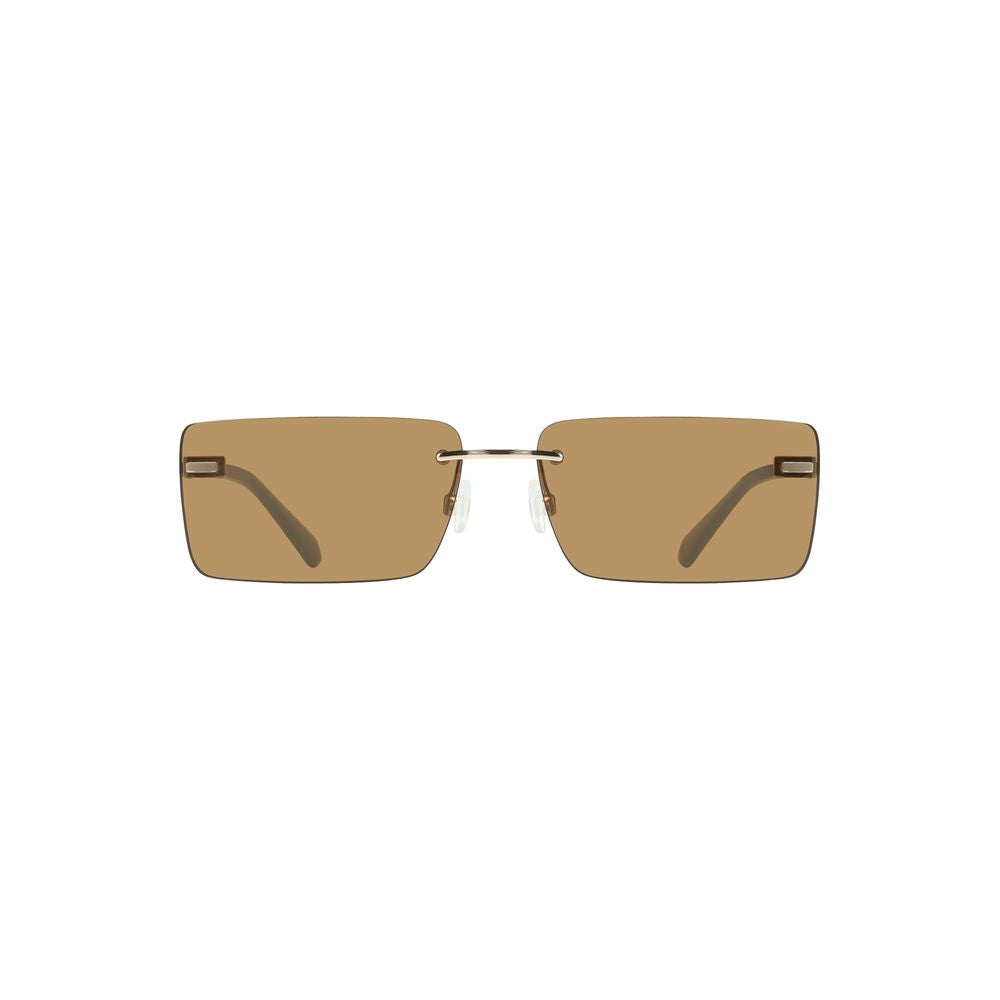 Sunglasses by Calvin Klein for women in metal beige & brown features an ethereal with beige coloured frame frames and for a ethereal finish.