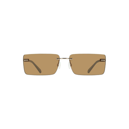 Sunglasses by Calvin Klein for women in metal beige & brown features an ethereal with beige coloured frame frames and for a ethereal finish.