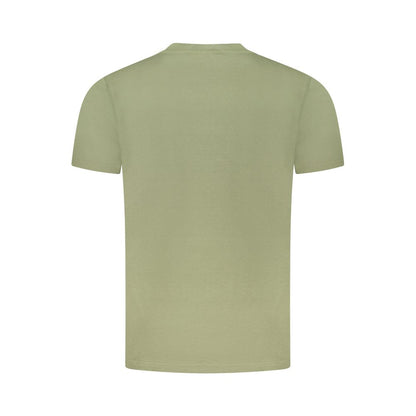 T-Shirt by Cavalli Class for men in cotton green, signature & print showcases a chic silhouette, artfully detailed with a chic and for a chic finish.