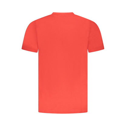 T-Shirt by Cavalli Class for men in cotton red & print showcases a chic silhouette, artfully detailed with a chic and for a chic finish.