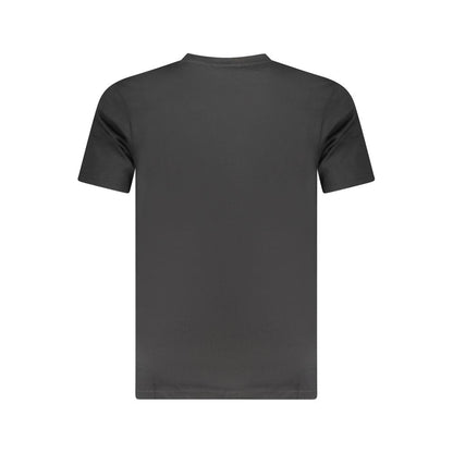 T-Shirt by Cavalli Class for men in cotton black, signature & print showcases a chic silhouette, artfully detailed with a chic crew neckline and for a chic finish.