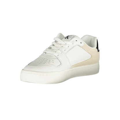 Sneakers by Calvin Klein for women in polyester & rubber white & print features an sumptuous design from the Women's Fashion Polyester & Rubber Sneakers collection, highlighting a sumptuous fashion style for a premium, high-fashion look.